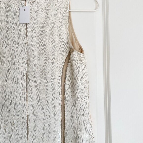 NWT Needle & Thread Geo Sundown Sequin Bead Embellished Mini Dress Size 4 - Picture 4 of 7